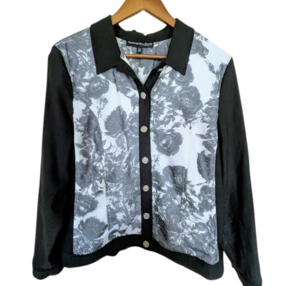 2/$35 +$9.99 Shipping NWOT Laura Petite Jacket with Chiffon Panels